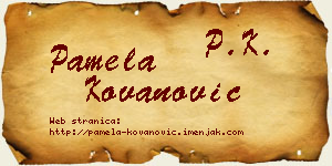 Pamela Kovanović vizit kartica